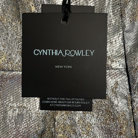Silver dress Cynthia Rowley size 2 New - Picture 7 of 10